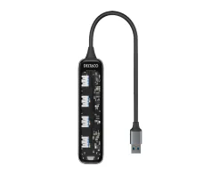 Transparent USB Docking Station - 5 ports