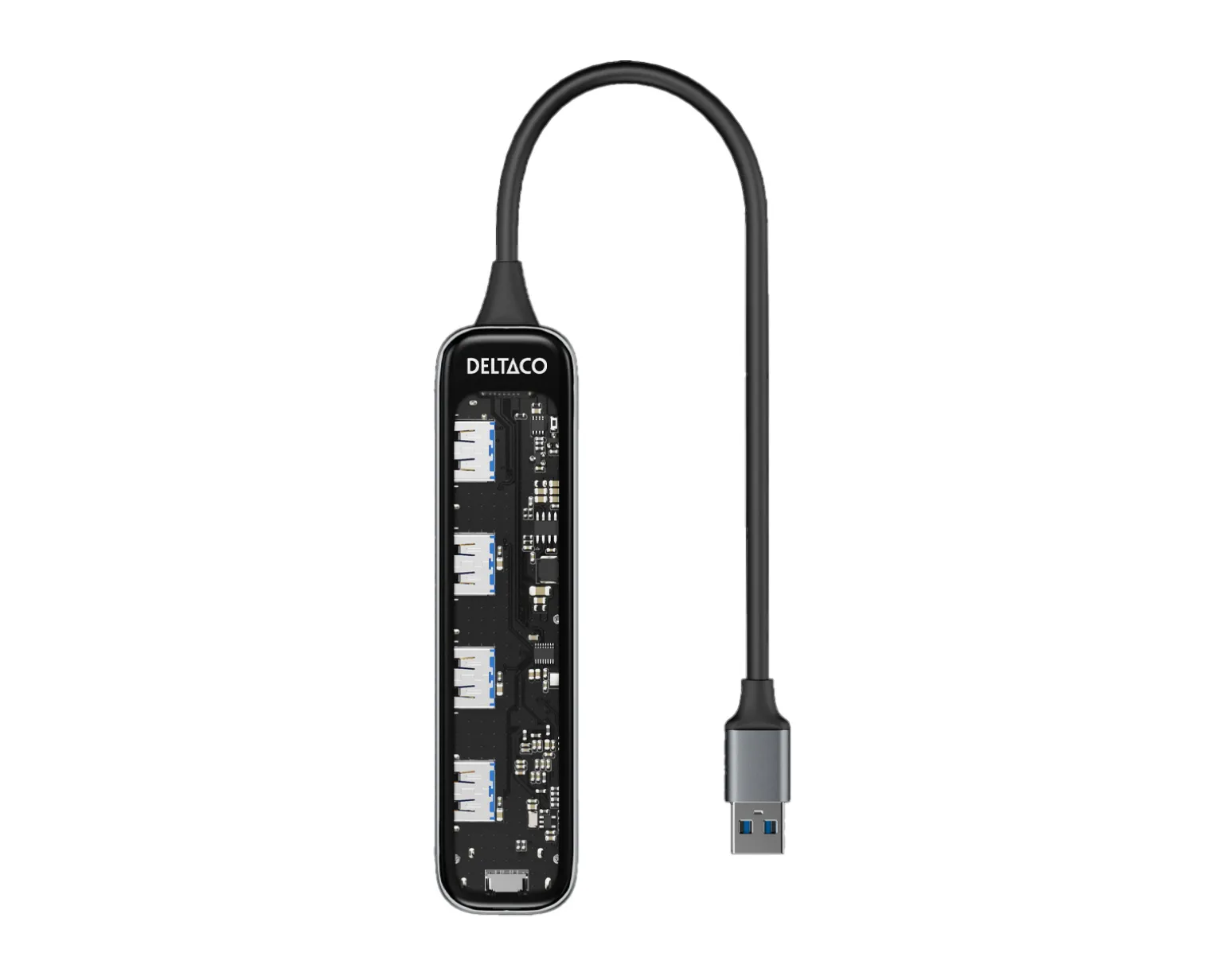 Transparent USB Docking Station - 5 ports