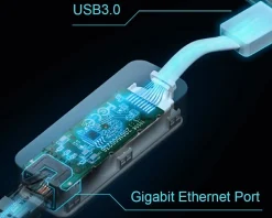 UE300 Ethernet Network Adapter, USB-A 3.0 to RJ45