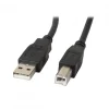 USB-A to USB-B 2.0 Cable Black (1.8 Meter)