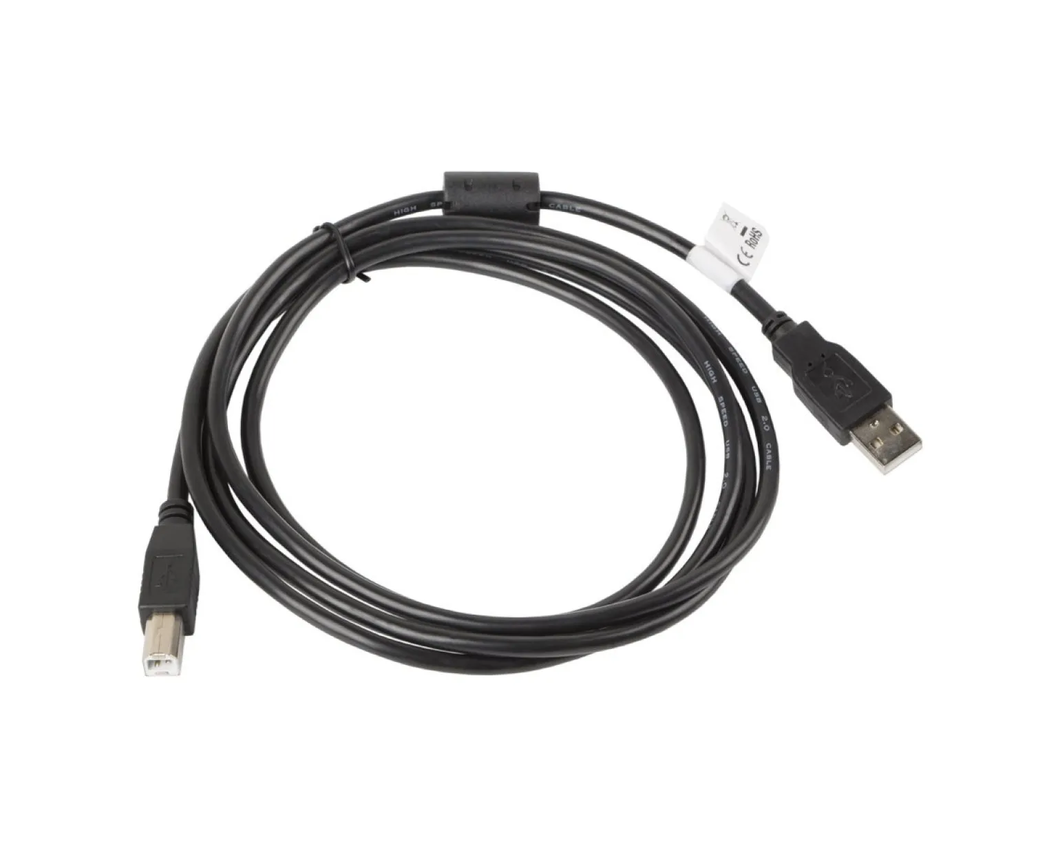 USB-A to USB-B 2.0 Cable Black (3 Meter)