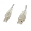 USB-A to USB-B 2.0 Cable Transparent (1.8 Meter)