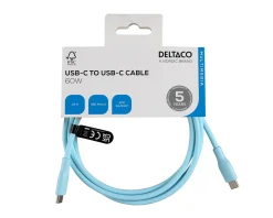 USB-C Charging Cable 60W Silicone - Turquoise - 1,5m