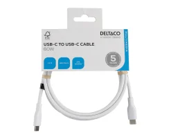 USB-C Charging Cable 60W Silicone - White - 1,5m