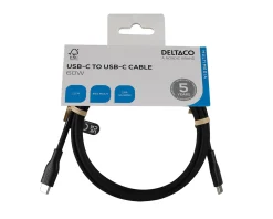 USB-C Charging Cable 60W Silicone - Black - 1,5m