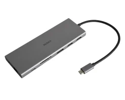 USB-C Docking Station with 12 Ports - Grey