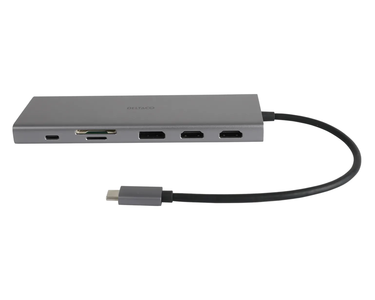 USB-C Docking Station with 12 Ports - Grey