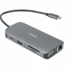 USB-C Docking Station with 9 Ports - Grey