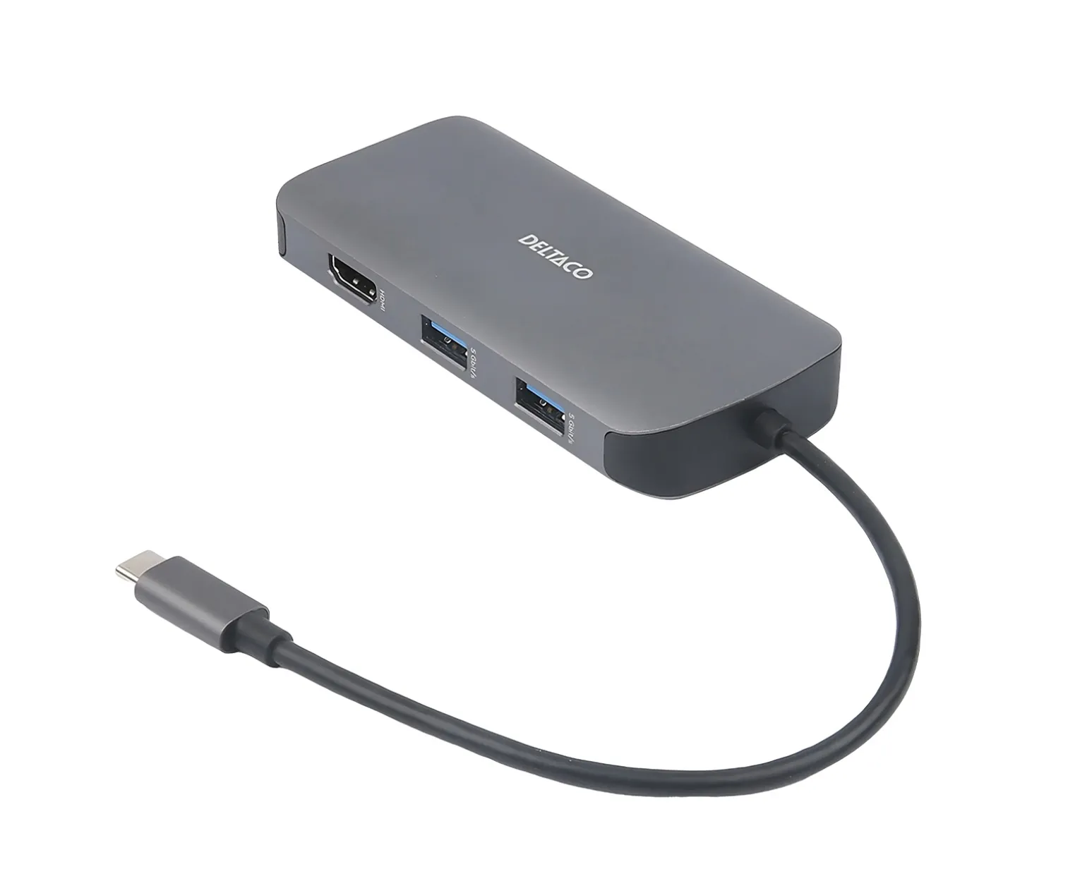 USB-C Docking Station with 9 Ports - Grey