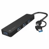 USB-C 3.0 Hub Mayfly Black + USB-A Adapter - USB Hub