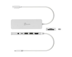 USB-C Multi-Port Hub with 60W Power Delivery - White