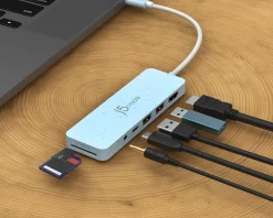 USB-C Multi-Port Hub with 60W Power Delivery - Blue