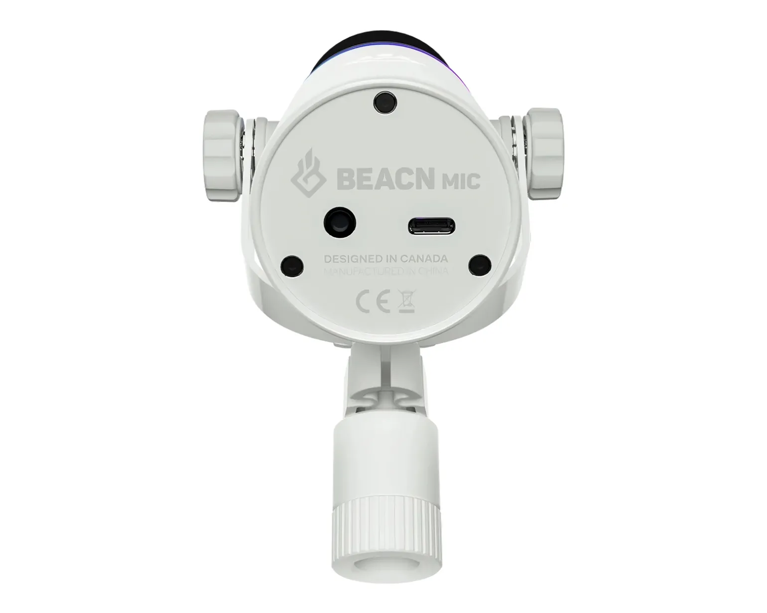 USB-C RGB Dynamic Podcast Microphone - White
