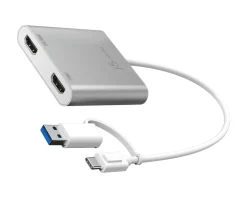 USB-C to Dual HDMI Multi-Monitor Adapter