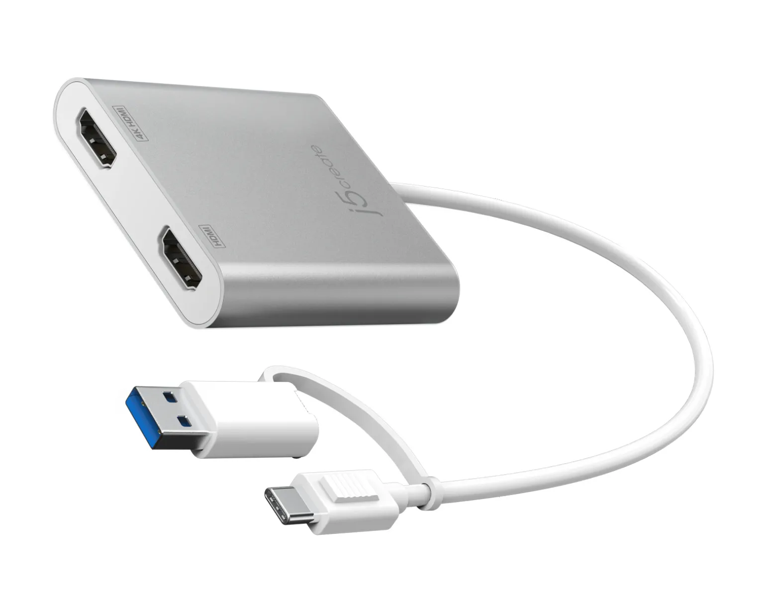 USB-C to Dual HDMI Multi-Monitor Adapter