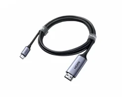 USB-C to HDMI Aluminum Cable 4K@60Hz - 1.5 m - Gray/Black
