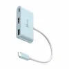 USB-C to HDMI 4K and USB Type-A with 90W Power Delivery - Blue