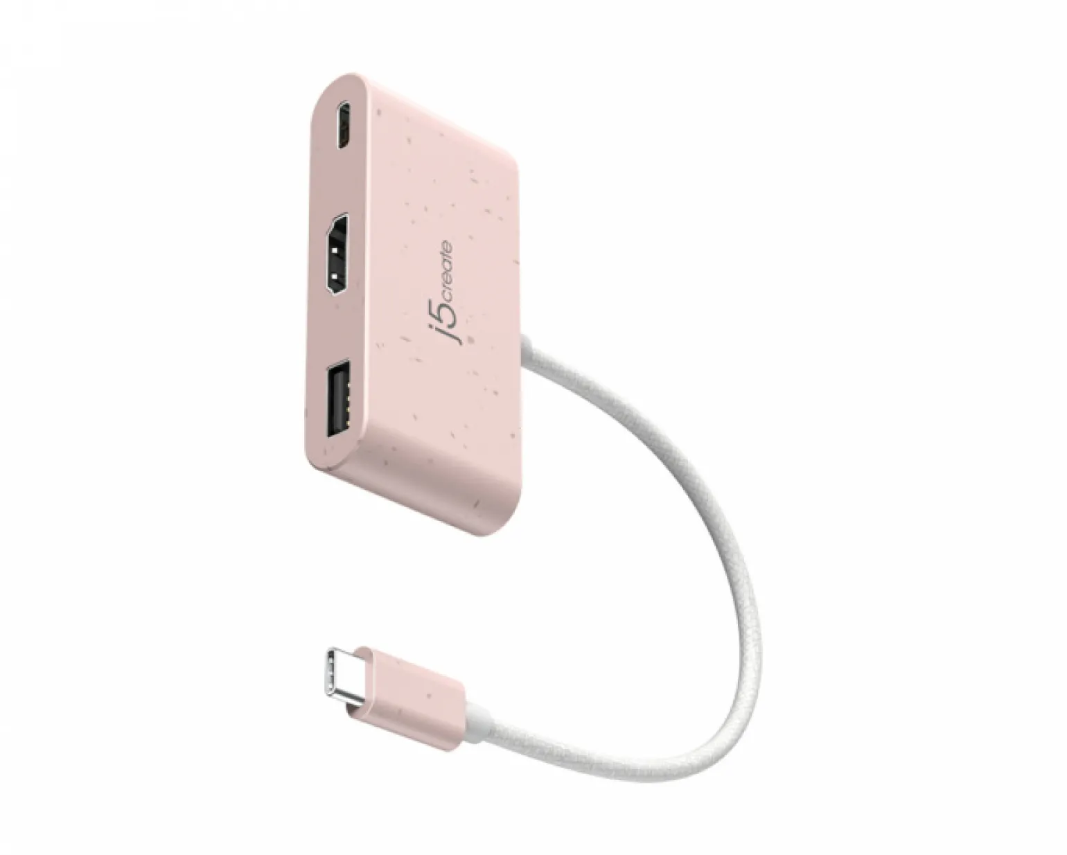 USB-C to HDMI 4K and USB Type-A with 90W Power Delivery - Pink