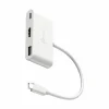 USB-C to HDMI 4K and USB Type-A with 90W Power Delivery - White