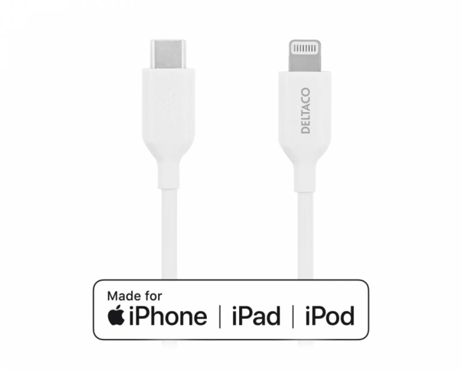 USB-C to Lightning MFi - Charge/sync cable 2m - White