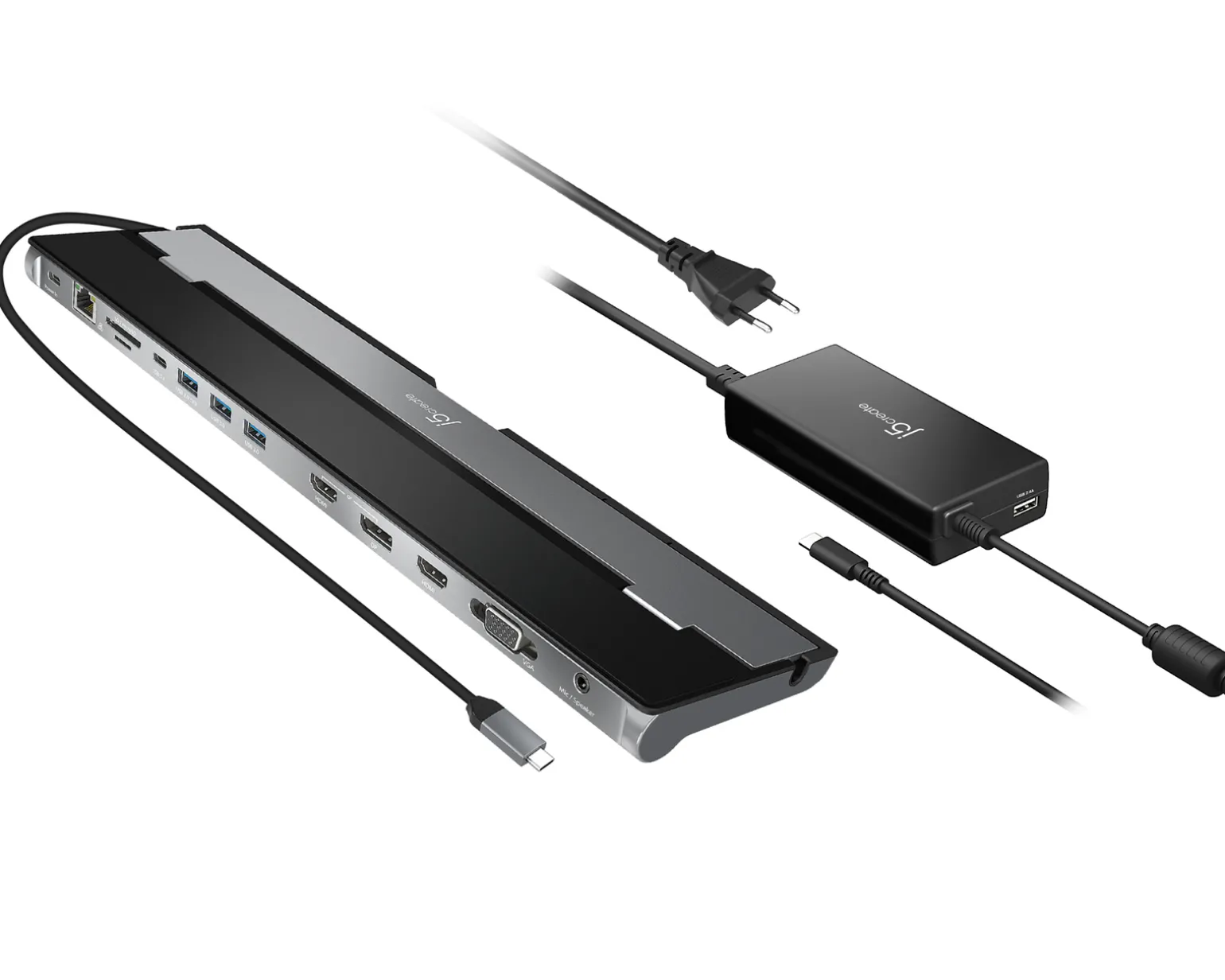 USB-C Triple Display Docking Station - 100W PD Adapter