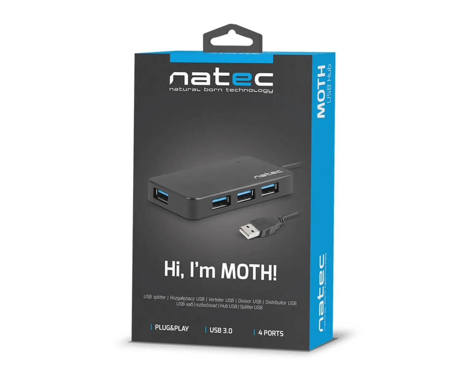 USB Hub 3.0 Moth 4-ports