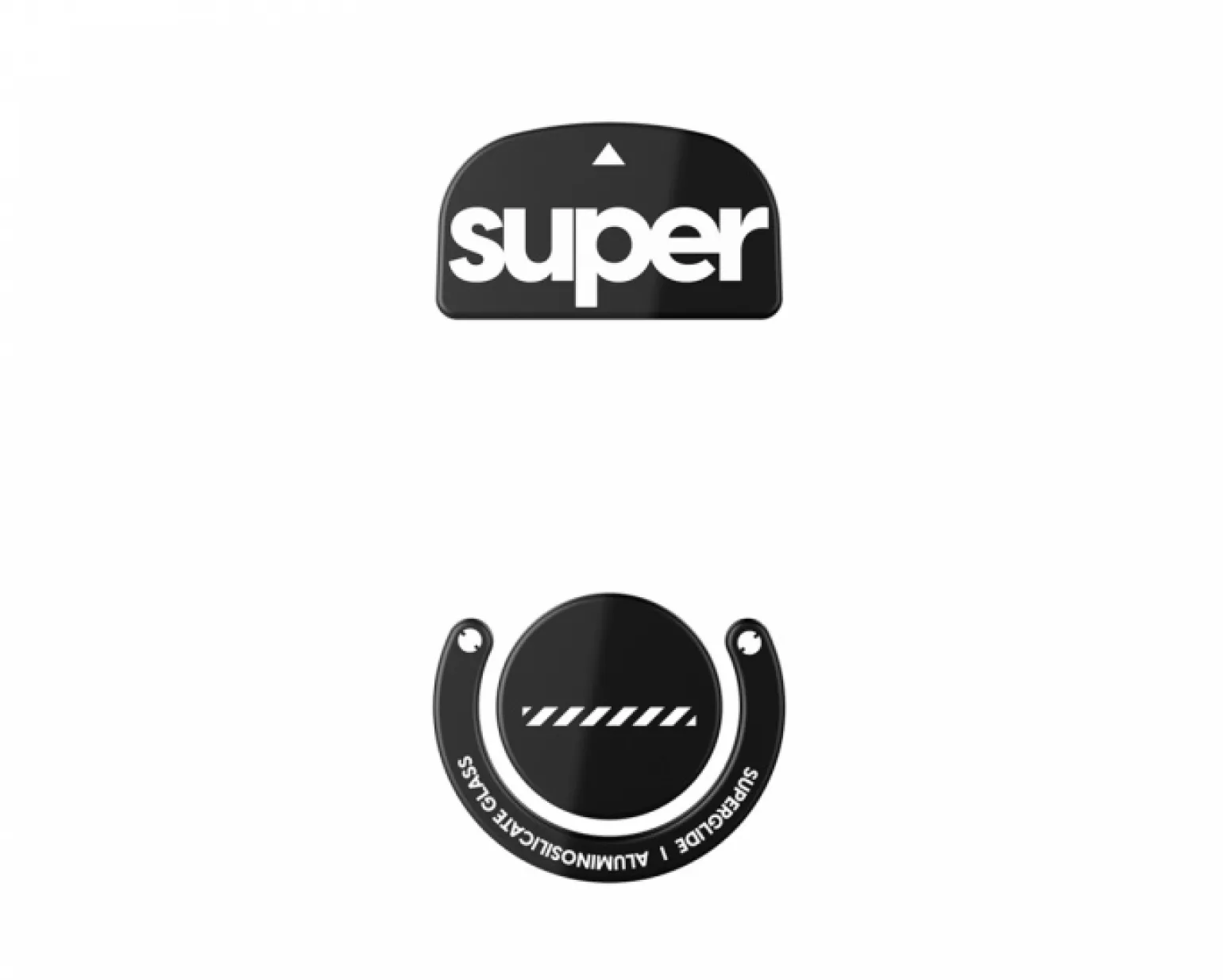 Version 2 Glass Skates for Logitech G Pro X Superlight - Black