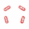 Version 2 Glass Skates for Logitech G304/G305 - Red