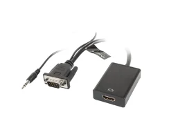 VGAFemale to HDMI Male + Audio Cable