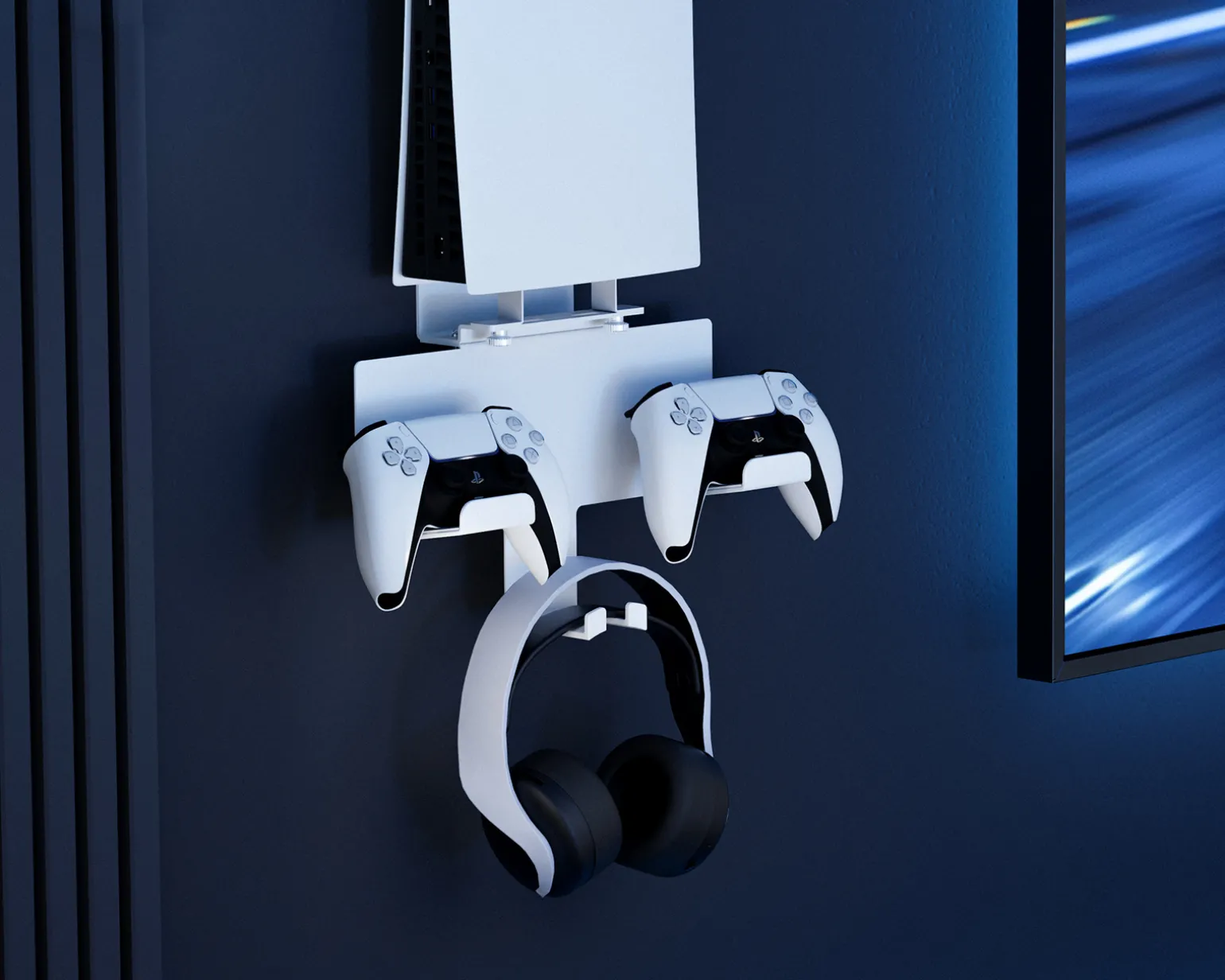 Wall Mount for PS5 / PS5 Slim - White