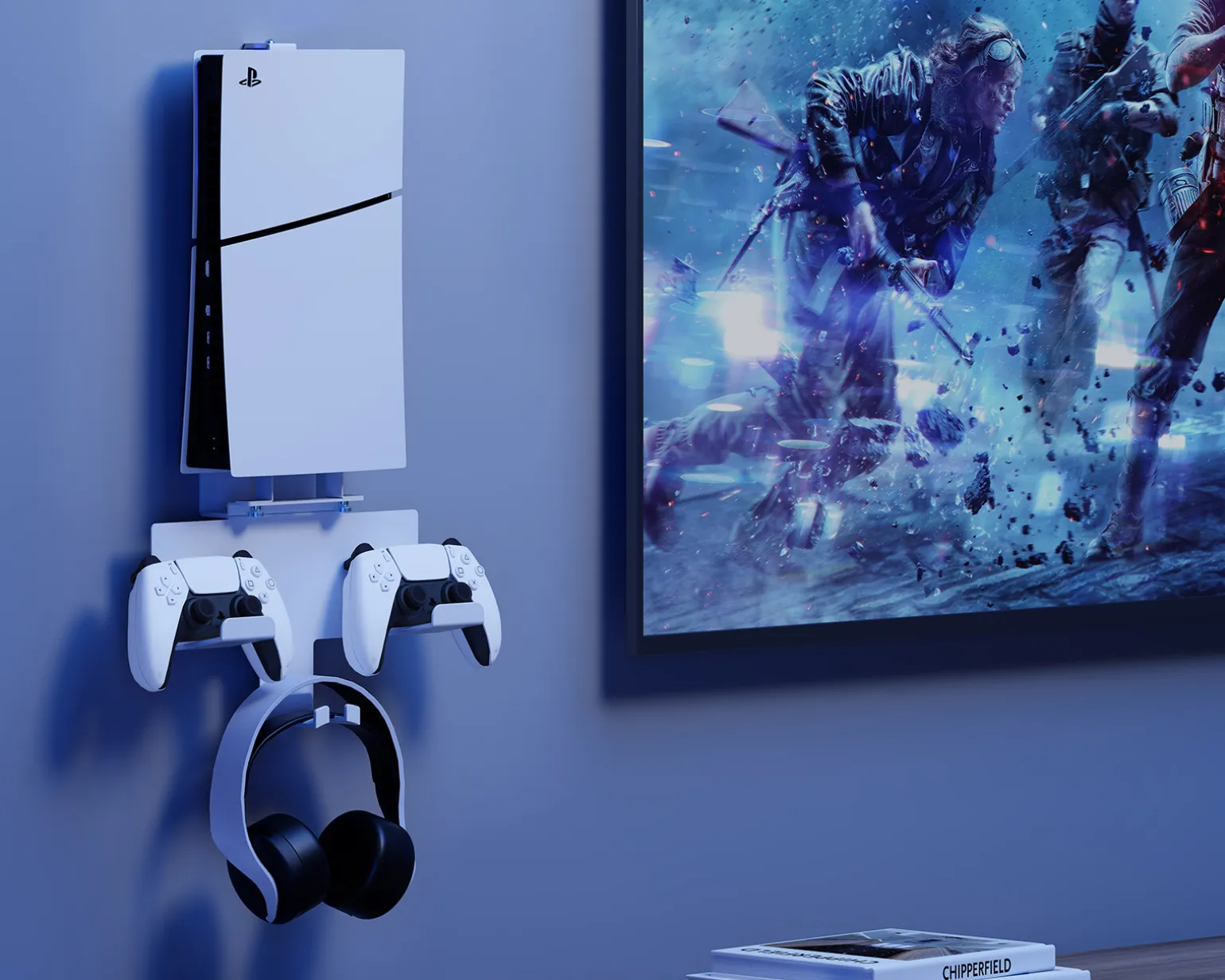 Wall Mount for PS5 / PS5 Slim - White