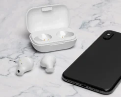 Wireless In-Ear Headphones with Charging Case, TWS - White