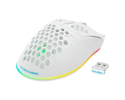 WM80 Wireless RGB Gaming Mouse Ultralight - White