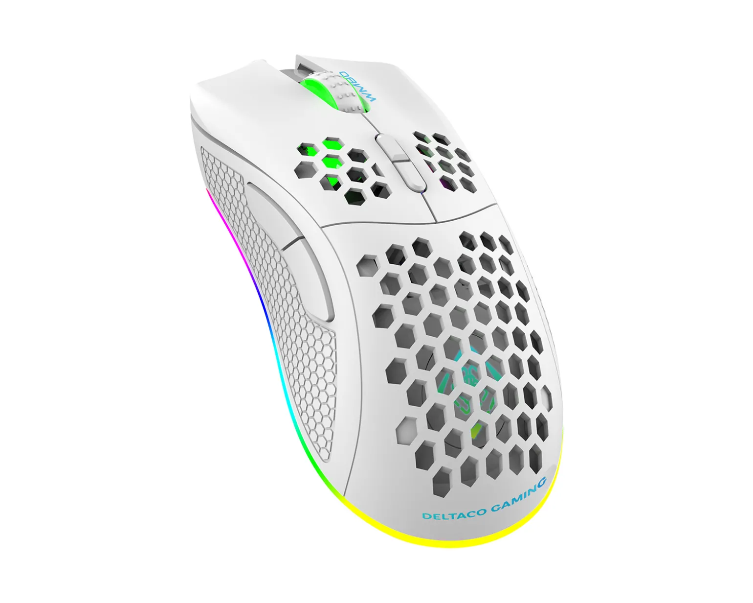 WM80 Wireless RGB Gaming Mouse Ultralight - White