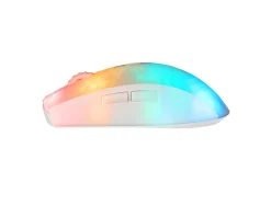 WM89 Wireless Semi-Transparent RGB Gaming Mouse - White