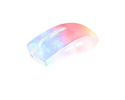 WM89 Wireless Semi-Transparent RGB Gaming Mouse - White