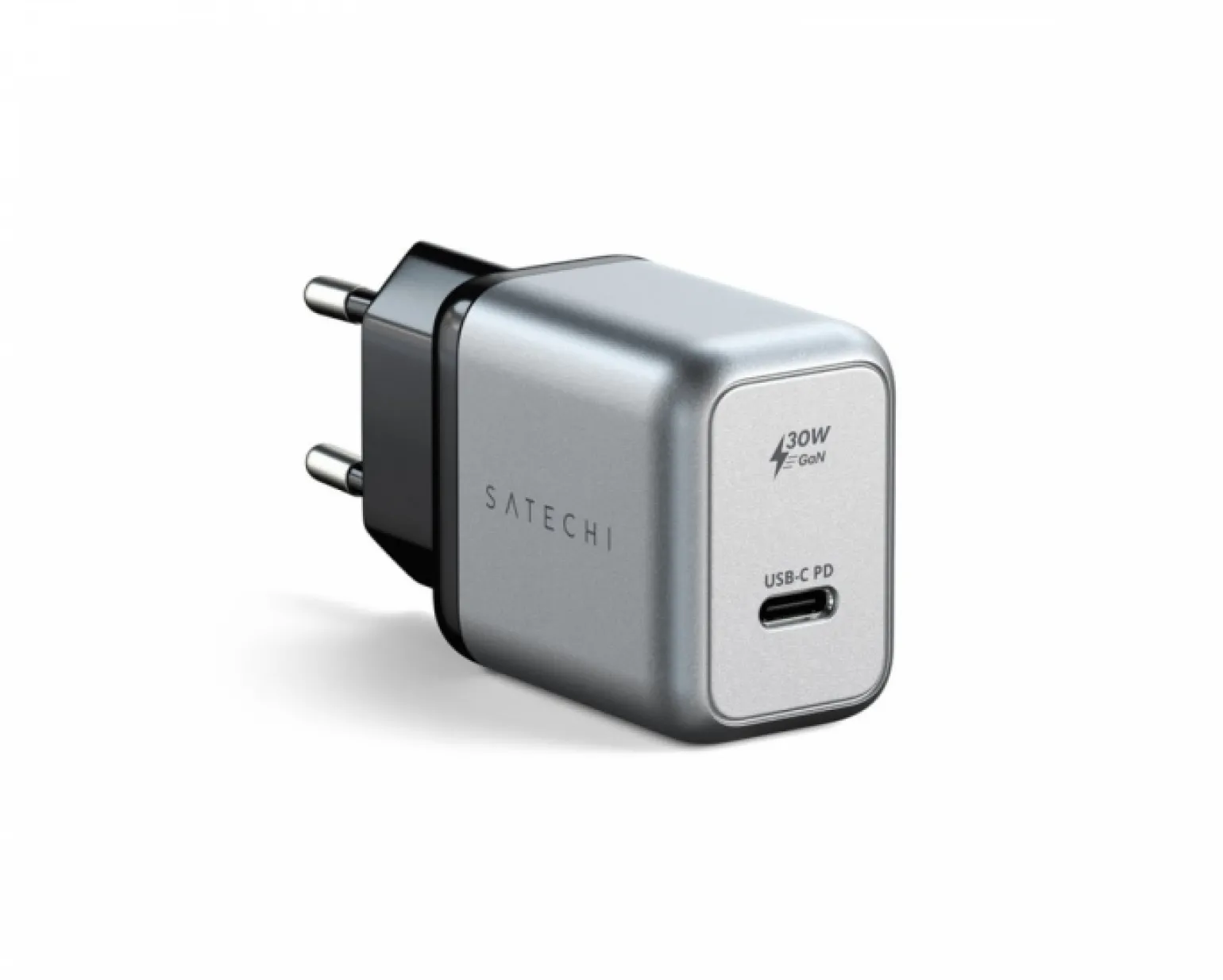 30W USB-C PD GaN Wall Charger - Space Grey