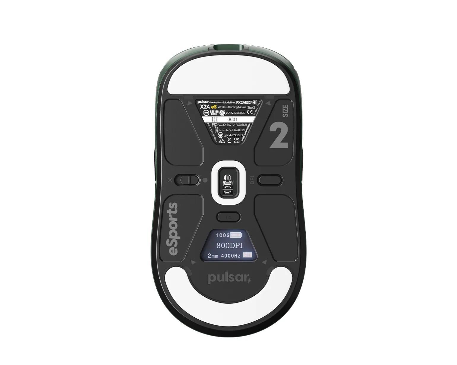 X2-A Ambi eS Wireless Gaming Mouse - Green - Limited Edition