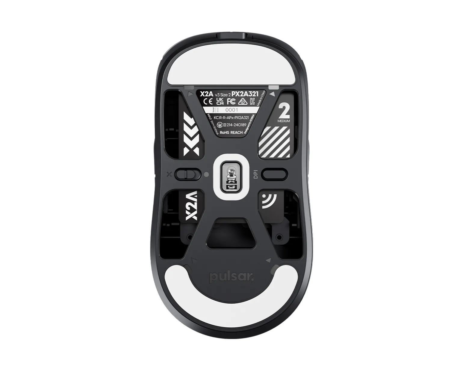 X2A v3 Size2 Wireless Gaming Mouse - Black
