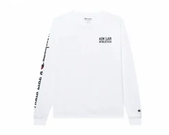 x Champion - White Long-Sleeve Tee - Small
