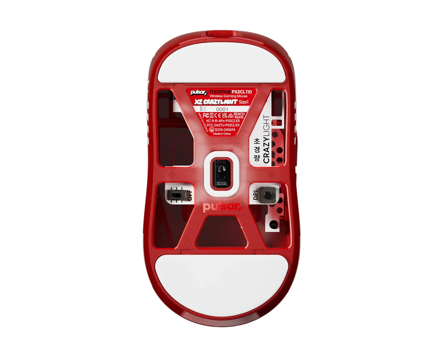 X2 CRAZYLIGHT T1 Edition Wireless Gaming Mouse - Red