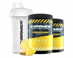 2 x 600g X-Tubz Powacrush - 60 Servings + Shaker