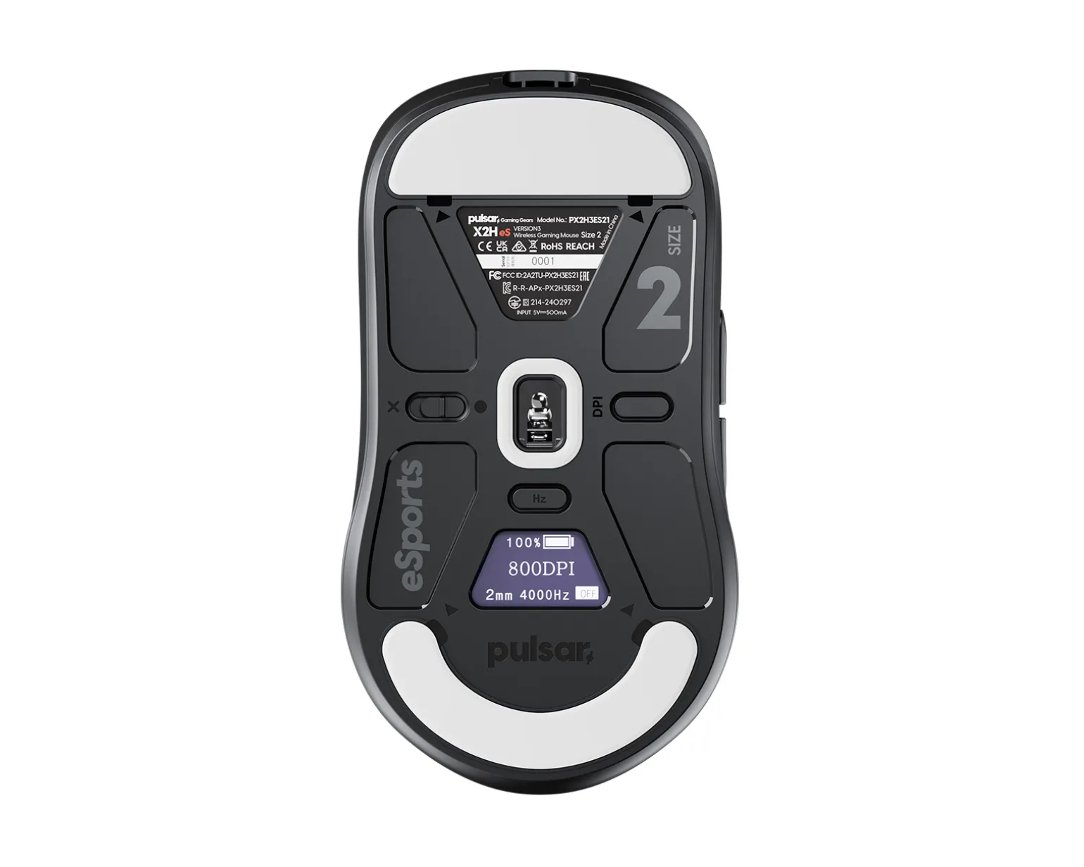 X2H v3 eS Medium Wireless Gaming Mouse - Black