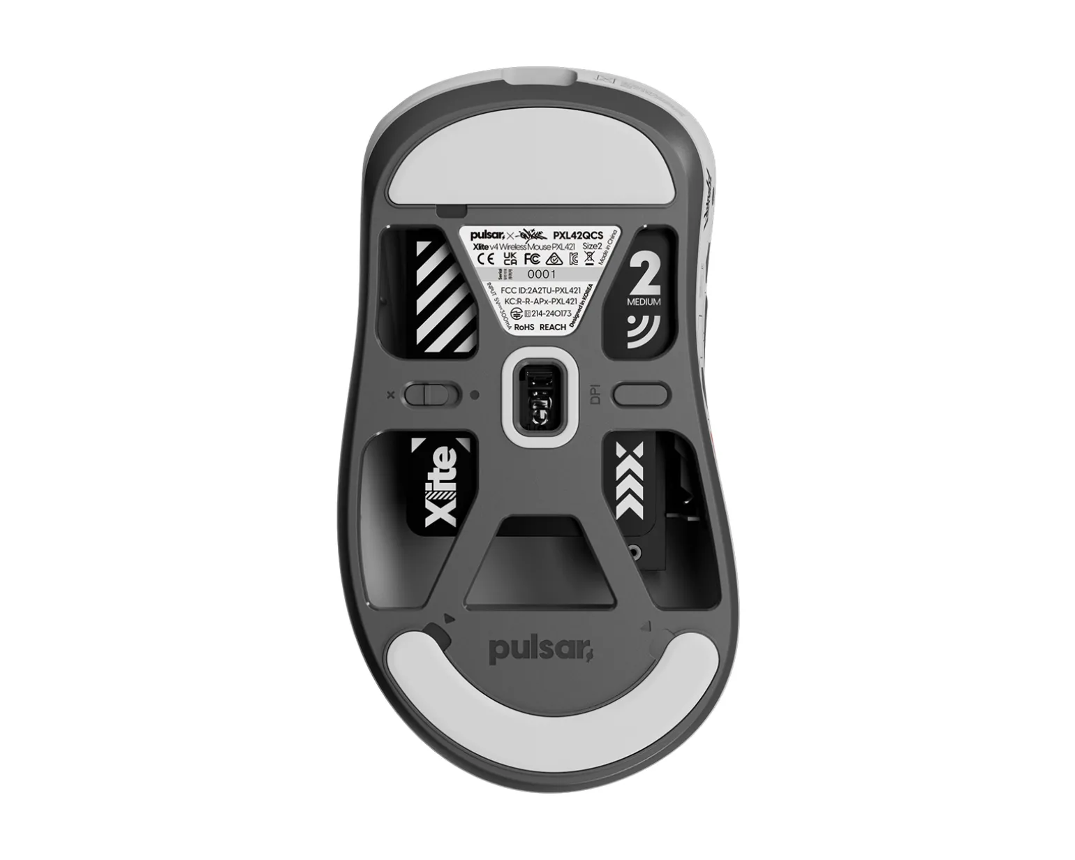 Xlite v4 Medium Wireless Gaming Mouse - Quiccs Edition