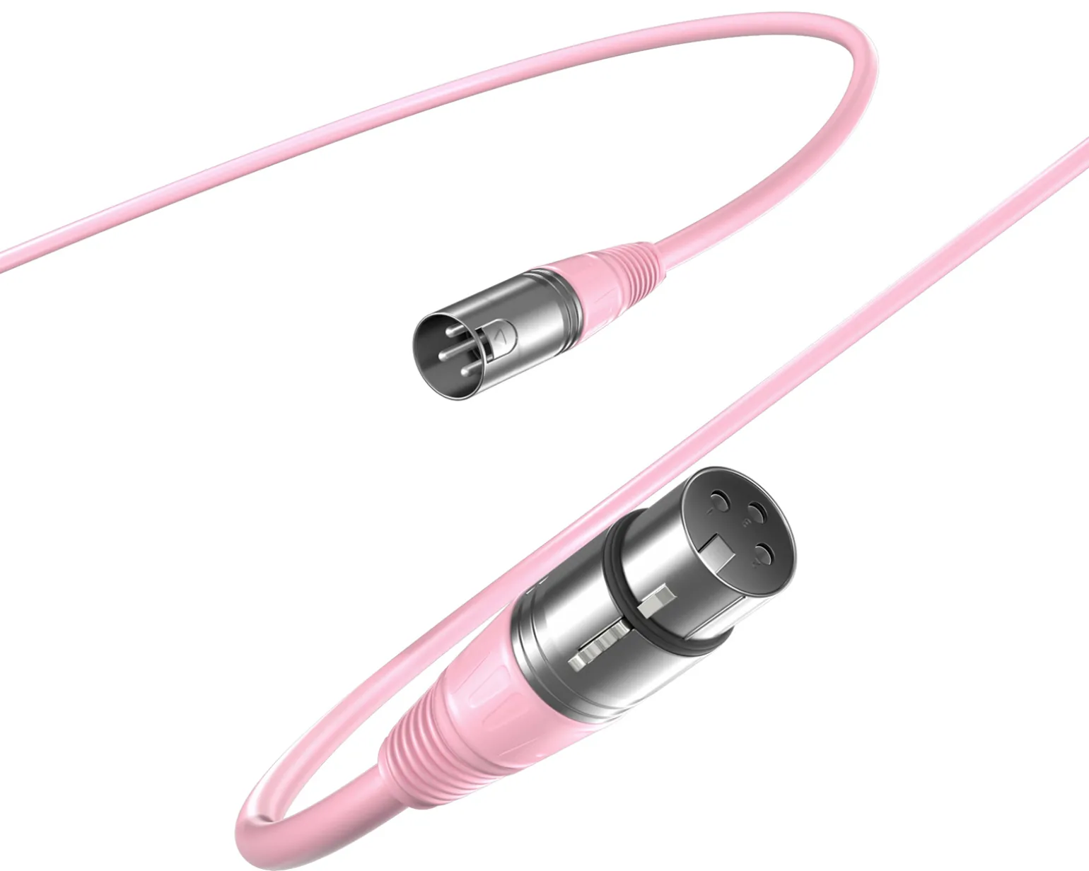 XLR Cable - 3pin - 1.8 Meter - Pink