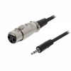 XLR Cable to 3.5 mm 1.5 Meter, 3-pin XLR, Cisco pinout - Black