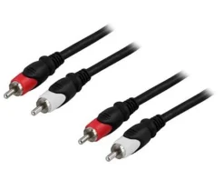 2x RCA male - male 2m Black