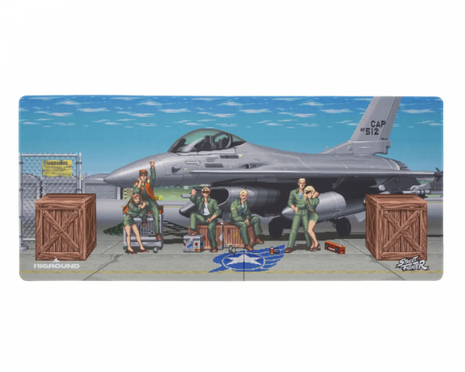 x Street Fighter XL Mousepad - Guile Stage - Limited Edition