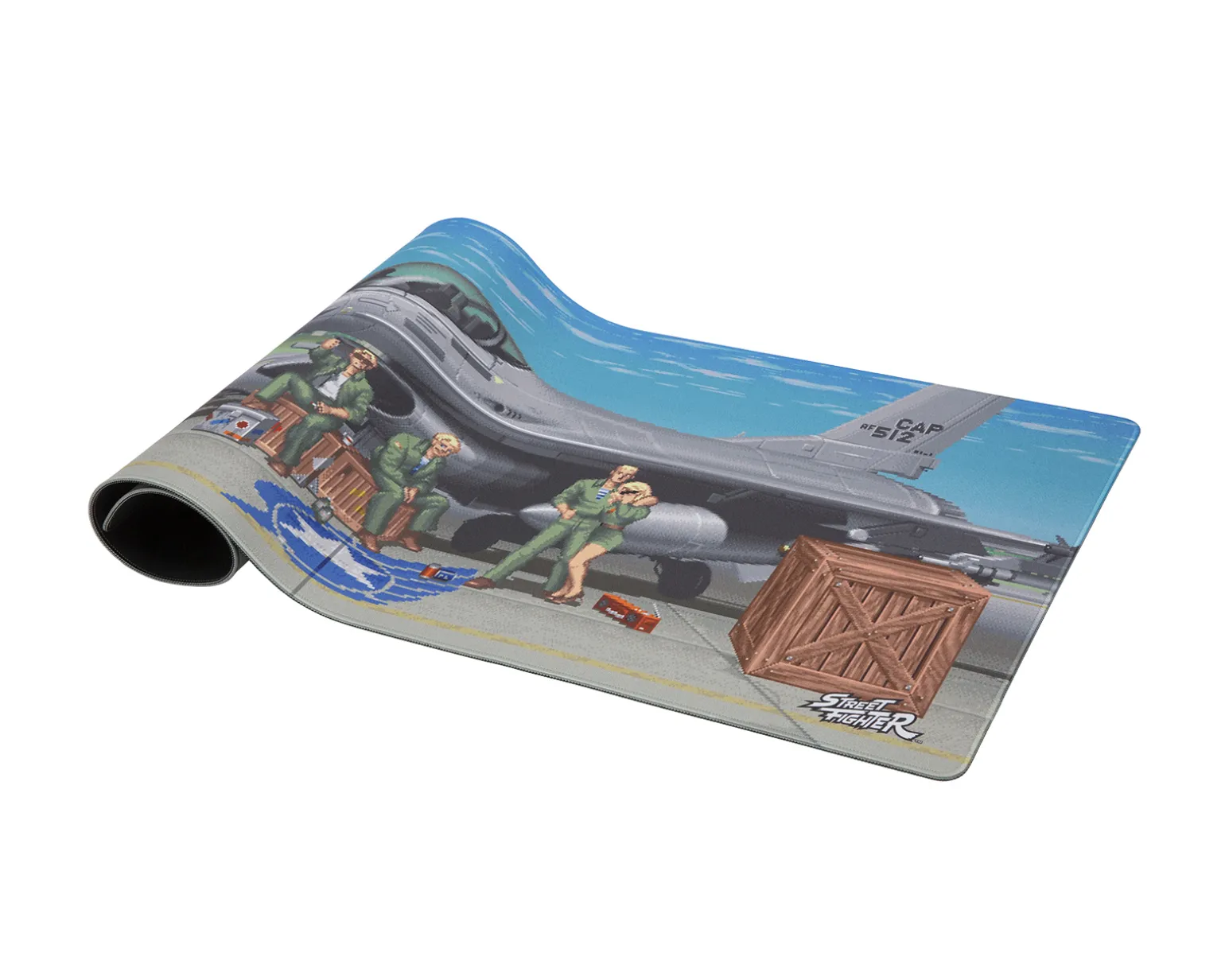 x Street Fighter XL Mousepad - Guile Stage - Limited Edition
