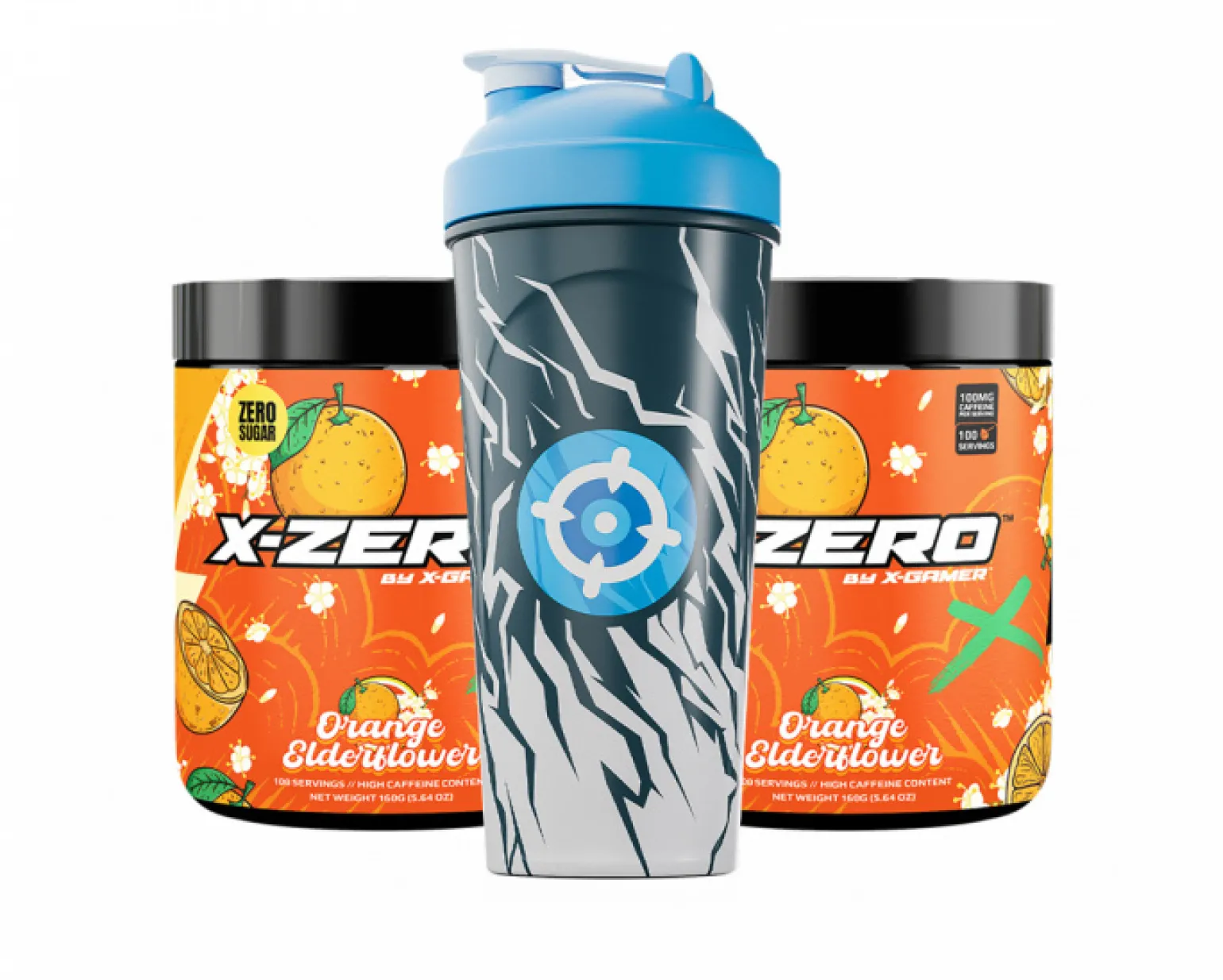 X-Zero Orange Elderflower - 2 x 100 Servings